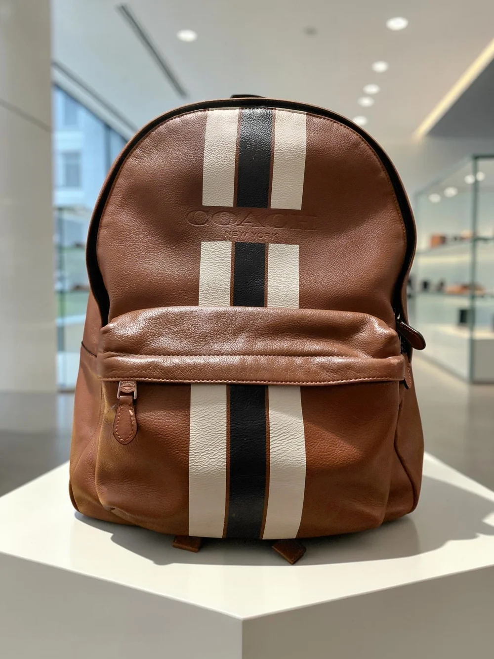 Coach brown leather